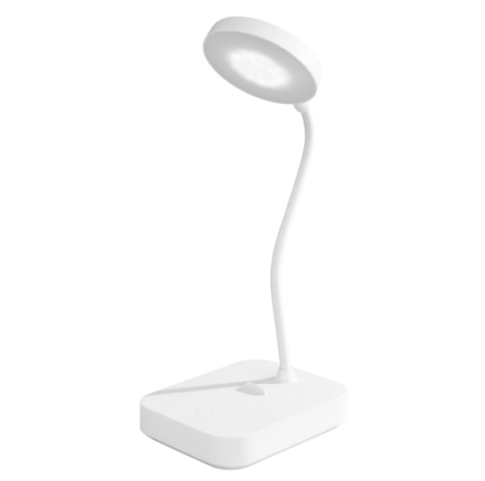 مصباح مكتب LED قابل للتعديل وقابل لإعادة الشحن 2 في 1