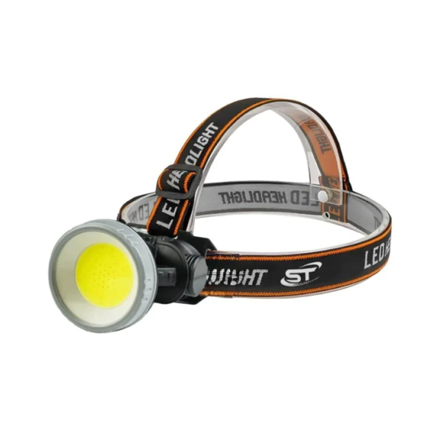 مصباح رأس التخييم والأشغال قابل للشحن بتقنية COB LED و أربع أوضاع Water Proof مضاد للماء